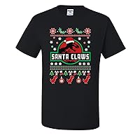 Jurasic Santa Claws Ugly Christmas T-Shirts