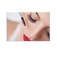 EISNDIE Eyelash Extension Beauty Art Poster (14) Canvas Painting Wall Art Poster for Bedroom Living Room Decor 12x18inch(30x45cm) Unframe-style