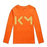 Boys Girls Classic Long Sleeve Tops Kylian Mbappe Crewneck Pullover Comfy Loose Fit Lightweight T-Shirts Tees