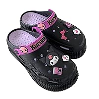 Cute Cartoon Slippers Kuromi Kawaii Slippers for Women Cloud Slides indoor Outdoor Soft Comfy Anti-Slip garden Shoes
