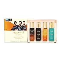 Unisex Perfume Gift Set for Men & Women 4x20 ml Limited Edition Luxury Scent with Long Lasting Musky, Woody, Fresh & Oriental Fragrance