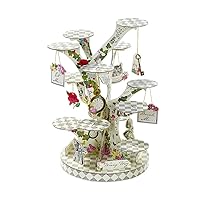 Alice in Wonderland Cake Stand, Beautiful Mother's Day Party Decorations Reusable Cakestand Table Centrepiece for Mad Hatter Afternoon Tea, Birthday, Baby Shower