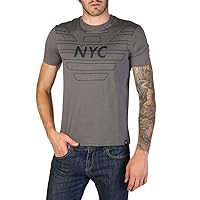 Emporio Armani Eagle Story T Shirt in Grey NYC