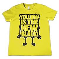 SpongeBob SquarePants Officially Licensed Yellow is The New Black Kids T-Shirt (Yellow), 4 Years