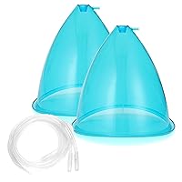 Vacuum Cupping Cup Cupping Set Massage Therapy Cups for Enlargement Breast Butt Cups,1 Pair,210ml