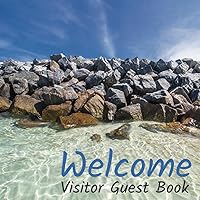 Beach Waves Rocks Guest Book, Welcome Visitors, Helpful Information, Nearby Sites Attractions: Guest Log Book, 104 Guest Sign in Pages, Document ... 10 Custom Black White Beach Theme Backgrounds