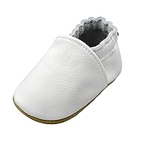 iEvolve Baby Leather Shoes Baby Slippers Soft First Walker Shoes Crib Shoes Moccasins for Toddlers