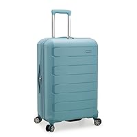 Traveler's Choice Pagosa Indestructible Hardshell Expandable Spinner Luggage, Baby Blue, Check-in Only