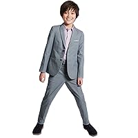 Kelaixiang Formal Boys Suit Set 2pcs Suits Wedding School Party Suits Jacket Pants