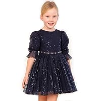 Sequin Special Occasion Dress - Marino (Size 5)