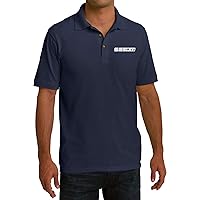 Ford Mustang Shelby Crest Pocket Print Pique Polo, Navy Small