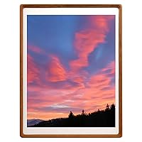 Natural Wood Photo Frames Inspired Tabletop Picture Frame with Mat, Vertical or Horizontal Display (Teak, 18x24 matted to 16x20)