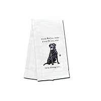 BLACK LABRADOR Kitchen Towel - Soft Highly Absorbent - BLACK LABRADOR Gifts - Dish Towels for Washing Dishes - Tea Towels - Reusable - Quick Drying - 100% Natural Cotton - Towels For Pet Lovers