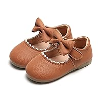 Toddler Girl Dress Shoes Mary Jane Ballerina Flats Party School Shoes Bowknot Wedding Princess Shoes