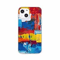 DS21154i13 iPhone 13 Case, Soft, Cute, Bending, Pop, TPU, Adhesive Mark Prevention, Qi Wireless Charging, Soft Case, Painting Blending POP