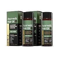 Ayurvedic Hair Oil 200ml (Set of 2) - with 8 Natural Herb extracts, Controls hair fall, Fights Dandruff, Ayurvedic Nourishment for Hair