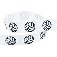 Volleyball Ribbon for Crafts - Q-YO 3/8