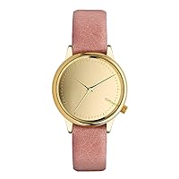 Women's Estelle Stainless Steel Japanese-Quartz Watch with Leather Strap, Pink, 17 (Model: KOM-W2870)