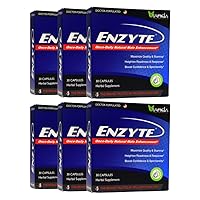 Enzyte® Natural Male Enhancement Supplement for Quality and Stamina with Asian Ginseng, Ginkgo Biloba, Grape Seed Extract, Horny Goat Weed - 180 Capsules