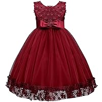 2-10T Big Little Girl Ball Gown Short Lace Flower Tulle Prom Dresses for Wedding Party Evening Dance