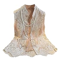 Chinese Style Traditional Women lace Embroidery Vest top Retro Elegant Sleeveless tangsuit Hanfu