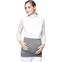 EMF Radiation Protection Belly Bands,Silver Fiber Abdominal Support Double Layer Clothes Maternity Work Apron Adjustable