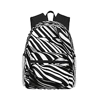 stripes black white Trendy Casual Backpack - Stylish Bookbag And Travel,Mini Backpack,Bookbag For Men