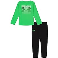Baby Boys Long Sleeve Shirt and Jogger Set, Durable Stretch and Lightweight