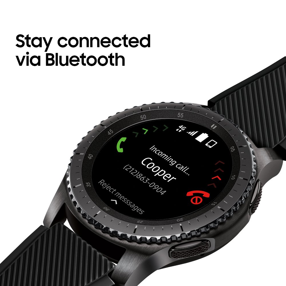 SAMSUNG Gear S3 Frontier Smartwatch Pedometer (Bluetooth), SM-R760NDAAXAR