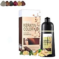 Color Dye Shampoo, Color Dye Shampoo 6 in 1, Natural Plant Herbal Hair Coloring Shampoo