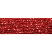 DMC 317W-E321 Light Effects Polyster Embroidery Floss, 8.7-Yard, Red Ruby
