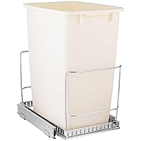 Hold N’ Storage Pull Out Trash Can Under Cabinet, 11”W x 16½”D- Fits Most 35 Qt. Cans–Heavy Duty with Lifetime Limited Warranty- can Not Included - Install Length or Widthwise-Anti Rust Chrome Finish