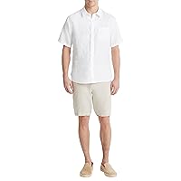 Vince Men's Linen Short Sleeve Button Down Shirt