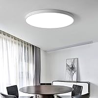 LED Ceiling Light, IP65 Waterproof, 24W Round Flush Mount Ceiling Lighting With Aluminum Rim, Warm White Outdoor Ceiling Lamp For Bathroom, Kitchen, Hallway, Surface Assembly Ceiling Light 6000K