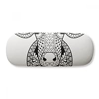 Animal Big Cow Picture Glasses Case Eyeglasses Hard Shell Storage Spectacle Box