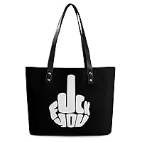 Fuck You Tote Bag for Women Large Handbags Top Handle Satchel Ladies Shoulder Bags