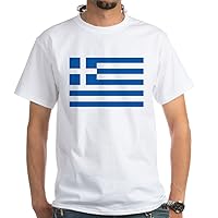 CafePress Greece T Shirt White Cotton T-Shirt