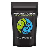 Prescribed For Life PAU D'Arco Powder 5:1 | Taheebo Fine Bark Powder for PAU D'Arco Tea | Natural, Gluten Free, Vegan, Non-GMO, Soy Free | Tabebuia impetiginosa (1 kg / 2.2 lb)