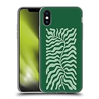 Head Case Designs Officially Licensed Ayeyokp Fun Sage Plant Pattern Soft Gel Case Compatible with Apple iPhone X/iPhone Xs