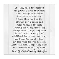 One Day, When My Children Wooden Memorial Signs Fall Wooden Porch Signs Wood For Porch Sign A Wooden Plaque Live Edge Wood Plaques No Fading Classic Comic For Thank You And Appreciation 16X16 Inch