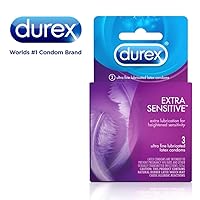Extra Sensitive Condom, 3 Count (Pack of 4)
