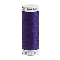 Sulky 942-1195 Rayon Thread for Sewing, 250-Yard, Dark Purple