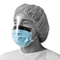 Medline Basic Procedure Face Mask with Ear Loops and Anti-Fog Shield