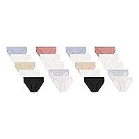 Hanes Womens Bikini Panties Pack, Soft Cotton Underwear (Retired Options, Colors May Vary)