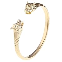 African Leopard Bangles Charm Gold Jewelry Ethiopian Congo Animal Jewelry