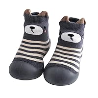Boy Slippers Sports Kids Toddler Baby Boys Girls Solid Warm Knit Soft Sole Rubber Shoes Sock Slipper Boys Slippers Pug