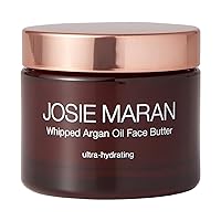 Josie Maran Whipped Argan Oil Face Butter - Anti Aging Face Cream & Redness Reducing Skin Care - Hydrating Daily Moisturizer with Shea Butter - Vegan & Cruelty-Free Formula - Unscented (50 ml)