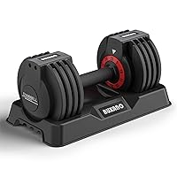 Adjustable Dumbbell 25LB Single Dumbbell 5 in 1 Free Weight Dumbbell with Anti-Slip Metal Handle, Perfect for Full Body Workout Fitness