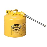 Eagle 5 Gallon Type II Gas Can for Diesel with 12