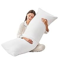 Litanika Body Pillow Insert, Long Pillow for Side Sleeper, Pregnancy Pillows for Sleeping, Breathable Fluffy Soft Full Body Pillow for Adults, 20